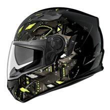 Carica l'immagine nel visualizzatore di Gallery, Irie Helmets - Casco Integrale edizione "Sfida" NERO/GIALLO