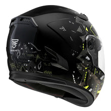 Carica l'immagine nel visualizzatore di Gallery, Irie Helmets - Casco Integrale edizione "Sfida" NERO/GIALLO