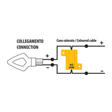 Carica l&#39;immagine nel visualizzatore di Gallery, Resistenze pre-cablate con connettori rapidi, 2 pz - 12V - 6 OHM - 25 W
