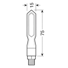 Carica l&#39;immagine nel visualizzatore di Gallery, Lampa - Indicatore di direzione sequenziale 12V &quot;Piercer SQ&quot;
