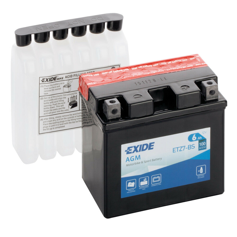 Exide - Batteria Moto 6Ah 100A