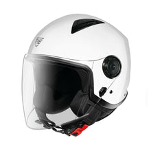 Carica l&#39;immagine nel visualizzatore di Gallery, Iries Helmets - Casco Jet edizione &quot;Milano&quot; BIANCO
